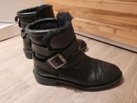 ZARA Women Boots mit Fell Winterstiefel Nieten Wandsbek - Hamburg Rahlstedt Vorschau