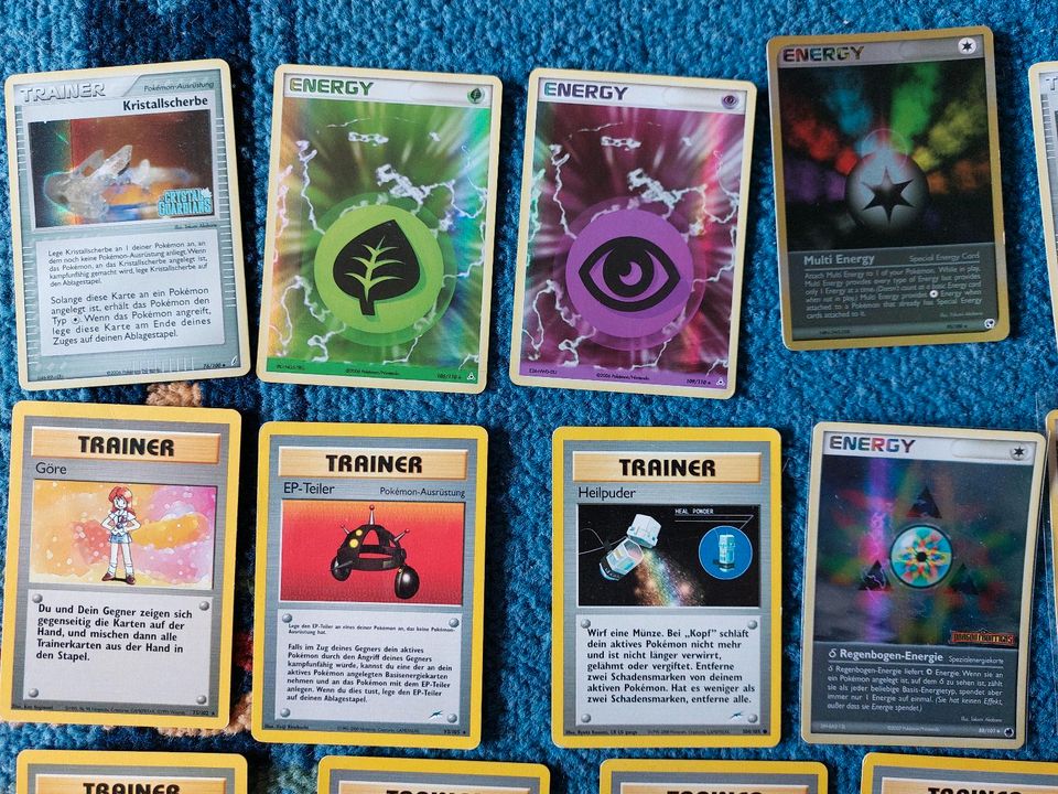 Pokemon Karte Trainer Energie mit Holo Dragon Frontiers EX Smarag in Schriesheim