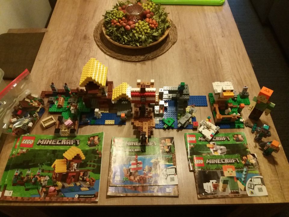 Lego Minecraft 21144, 21152, 21140, 21149 in Würselen