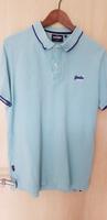 Superdry Polohemd hellblau-türkis mit gesticktem Logo Gr. XL Hessen - Groß-Bieberau Vorschau