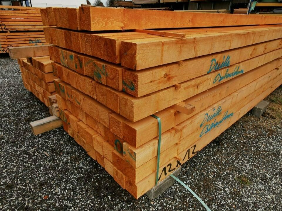 Kantholz 120x 120mm 6,00m Sparren Balken Pfosten 7,49€ lfm in Königslutter am Elm