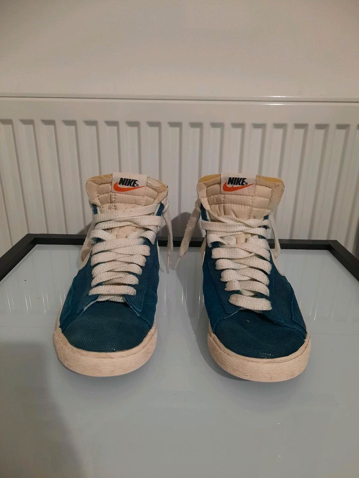 Nike Blazer High Blau blue schimmer premium retro getragen used G in Selfkant