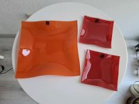 ❤️ Ideenshop Deko 2 x Glasschale quadratisch rot/orange OVP Neu Nordrhein-Westfalen - Marienheide Vorschau