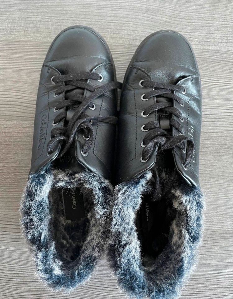 CALVIN KLEIN Sneaker SOLEIL Schuhe schwarz gef ttert 38 in