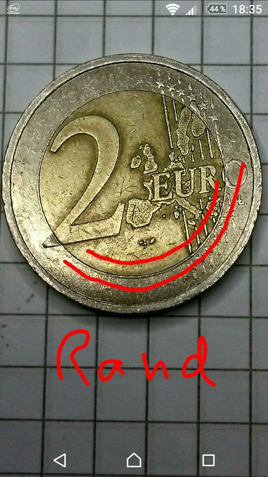 2 EURO Fehldruck 1999 Münze Frankreich in Wegenstedt
