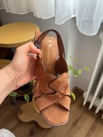 Tamaris Sandalen Leder Größe 38 Baden-Württemberg - Gammertingen Vorschau