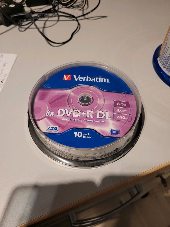 35 Stück Verbatim 8.5GB 8x DVD+R DL Inkjet Printable in Wendlingen am Neckar