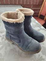 Hochwertige blaue Wildlederstiefeletten Gr. 35 Nordrhein-Westfalen - Löhne Vorschau