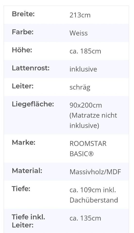 Baumhaus Kinder Bett mit extra Hängebox in Falkensee