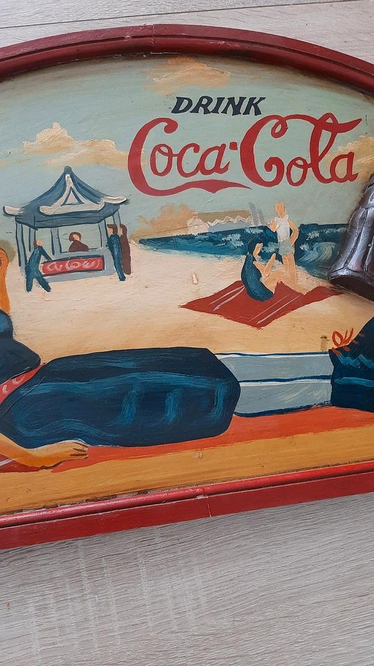 Vintage Deko Schild Coca-Cola,  Werbung 1960s antik Bilder in Feldkirchen