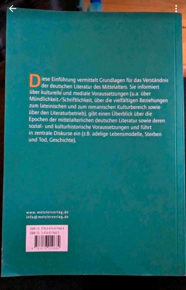 Mittelalter Klein Germanistik Lehramt in Chemnitz