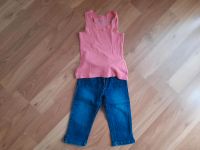 Set aus Jeans 3/4 und Top Gr.116 Nordrhein-Westfalen - Wilnsdorf Vorschau