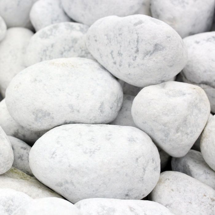 Rundsteine weiss Carrara Natursteine gartensteine kies in Hamburg