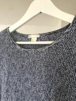 Dunkelblau-melierter Strickpullover, 3/4-Ärmel von H&M, Größe M Hessen - Schlangenbad Vorschau