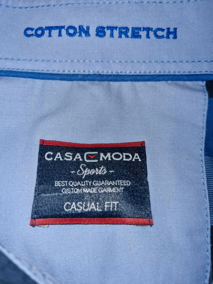 Hemd Casa Moda Casual Fit XL 43/44 blau kariert in Bad Laer