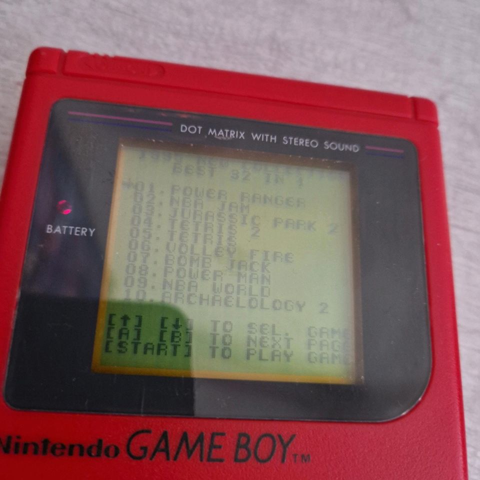 GAMEBOY GAME BOY NDS CLASSIC LITE POCKET SPIELE 2DS ROT in Neuenhagen