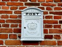 Nostalgischer Briefkasten "Post" Alu-Guss weiß Postkasten *NEU* Nordrhein-Westfalen - Minden Vorschau