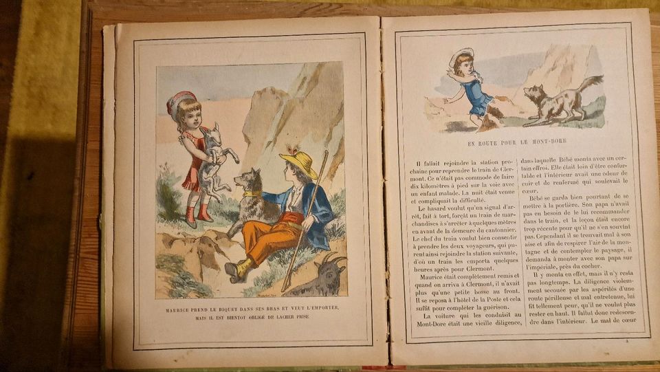 ANTIK Bébé en voyage-französ. Kinderbuch Paris ca 1896 in Eresing