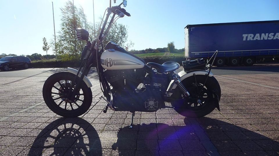 Harley Davidson Dyna Street Bob Springer Umbau Custombike in Käbschütztal