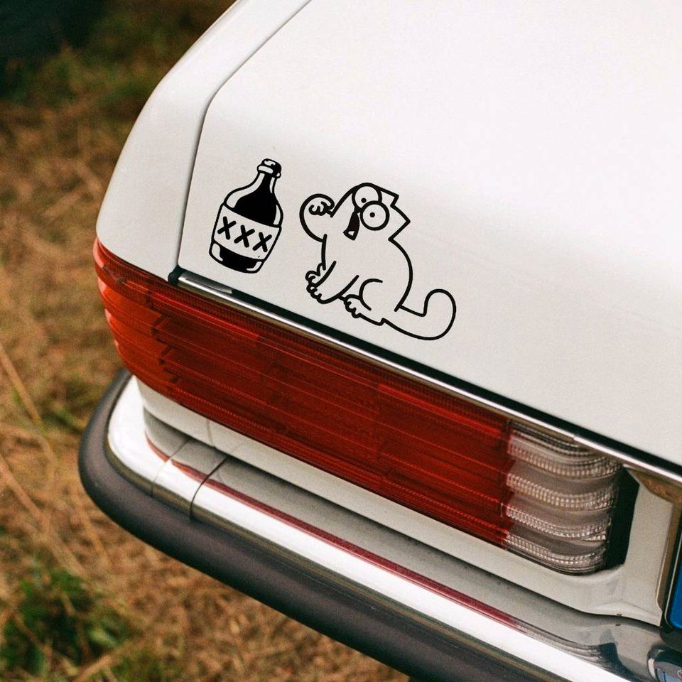 AUTO AUFKLEBER SIMON'S CAT ALKOHOL WHISKEY RUM BIER in Thüringen -  Sonneberg, Tuning & Styling Anzeigen