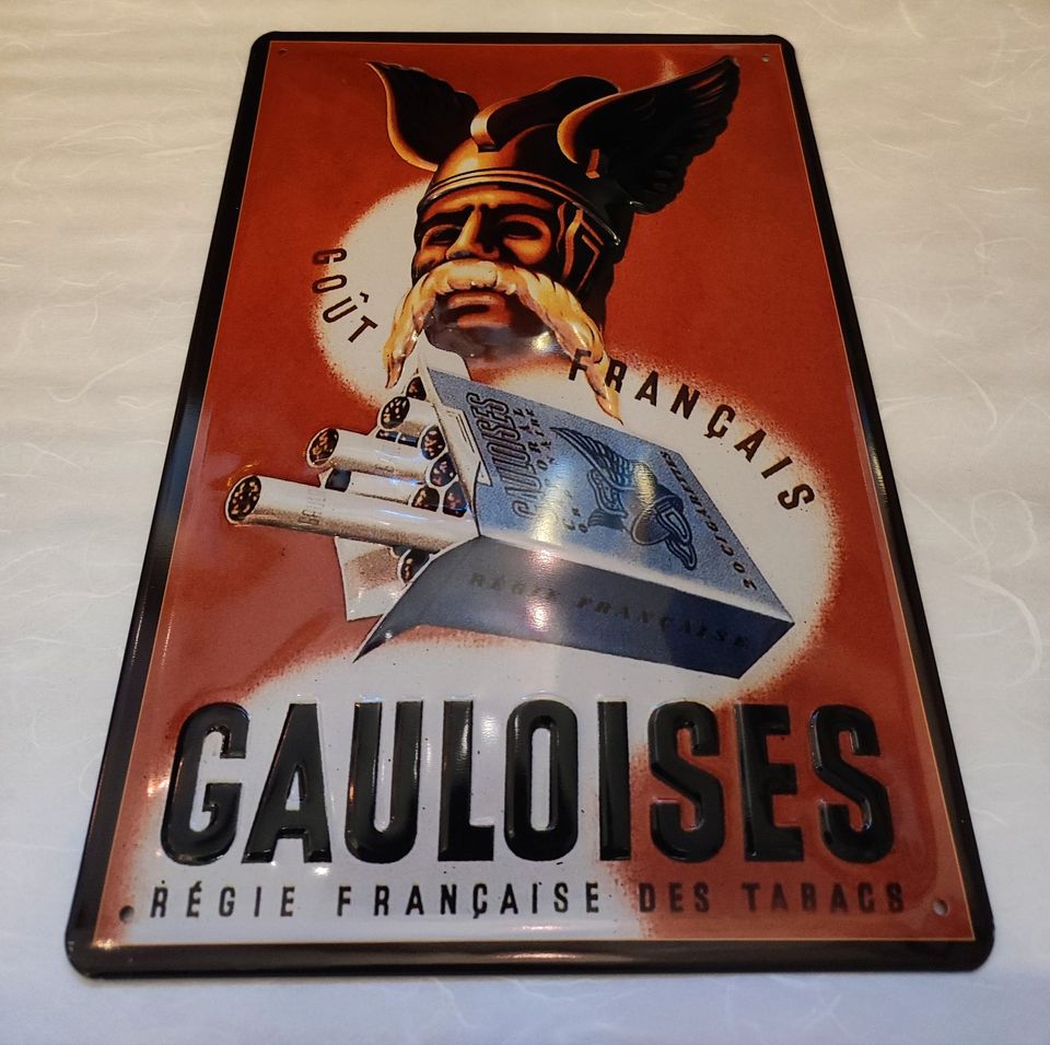 Retro Blechschild passend für Gauloises Zigaretten Fans #1375 in Bielefeld