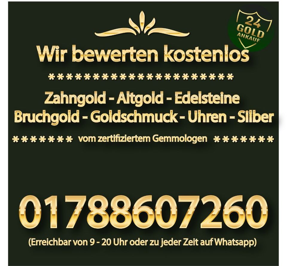 Gold Silber Ankauf Bruchgold Zahngold Barren verkaufen Goldankauf in Thedinghausen