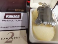 RONSON BANJO 1 AUTOMATIC POCKET PETROL LIGHTER FEUERZEUG silver ! Nordrhein-Westfalen - Lindlar Vorschau