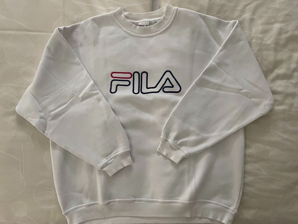 Vintage FILA Pullover/ Weiß/ Gr. XL in Mahlow