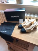 Chanel Schuhe slingback beige schwarz Damen 37 Fullset Bergedorf - Hamburg Lohbrügge Vorschau