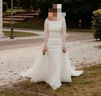 Brautkleid mit abnehmbarem Überrock, Gr. 38/40 in ivory Niedersachsen - Ankum Vorschau