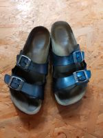 Superfit 34 Hausschuhe Schlapper Sandalen blau metallic Bayern - Nordendorf Vorschau