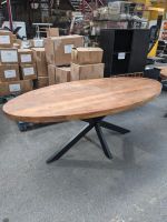 Tisch Esstisch 210x100 Massivholz Mango Oval NEUWARE #594 460€* Nordrhein-Westfalen - Hagen Vorschau