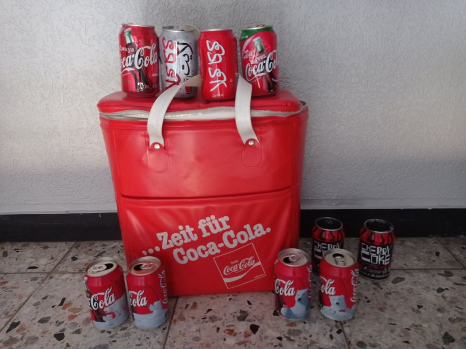 Coca Cola Dosen Ausland Kühltasche 70erJahre in Roxel