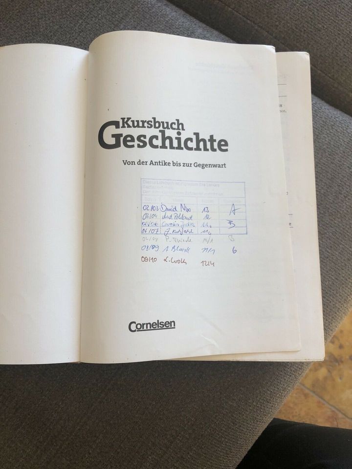 Kursbuch Geschichte Cornelsen Schulbuch Gymnasium Buch Schule in Salzwedel