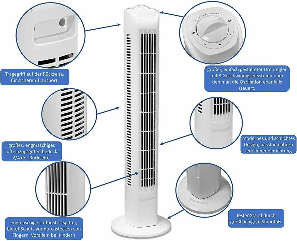 RESTPOSTEN Ventilator Interior, TF35 Turmventilator Amazon Posten in Mönchengladbach