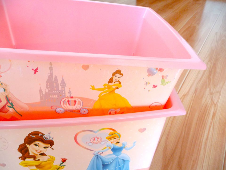 2 Aufbewahrungsboxen mit Disney Princess Motiven in Braunsbedra