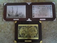 Bilder mit Weltkarten und Segelschiff Lübeck - Moisling Vorschau