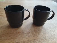 2 Stk. Tupperware Hartplastik schwarze Stapelbare Kaffeetassen Bayern - Burgebrach Vorschau
