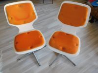 Retro Stühle 2 Stück wohl 70er Jahre mit orangen Polster, Design Baden-Württemberg - Wilhelmsdorf Vorschau