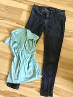 TALLY WEIJL Stretchjeans 36 & T-Shirt S Hessen - Gladenbach Vorschau