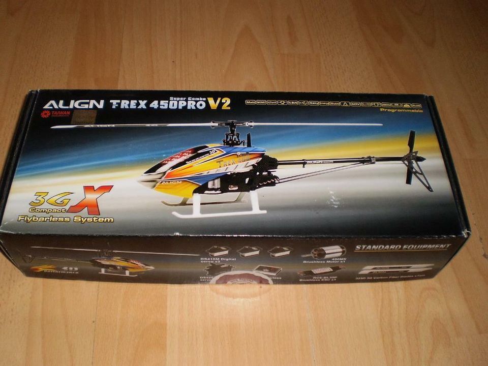 Align TRex 450 Pro V2 Super Combo RC Hubschrauber mitErsatzteilen in Battenberg