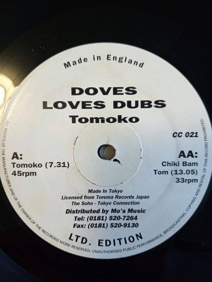 Limited Edition, Doves Loves Dubs ‎– Tomoko  ⭐UK Techno 95 ⭐ in Völklingen