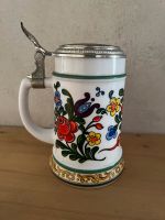 Bierkrug Keramik Porzellan Blumenmotiv 0,5L Sachsen - Mockrehna Vorschau