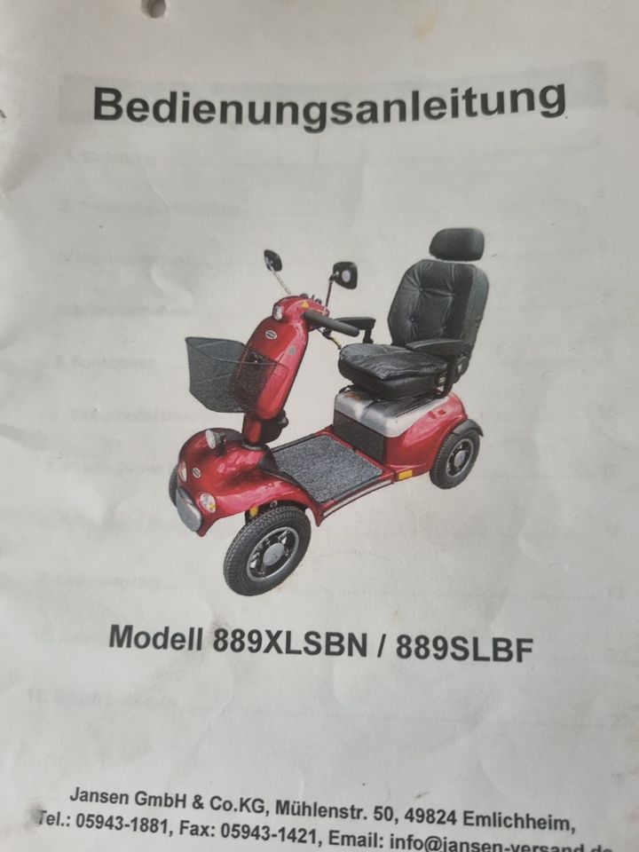 Shoprider E-Mobil für Bastler. in Singhofen