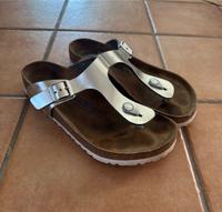 Birkenstock Gizeh Gr.41 silber Niedersachsen - Stuhr Vorschau