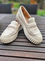 Ledersneaker/ Slipper Clarks 41,5 cremeweiß Sachsen - Chemnitz Vorschau
