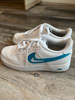 Nike Air Force 1 weiß-blau Größe 39 fast neu Niedersachsen - Dinklage Vorschau