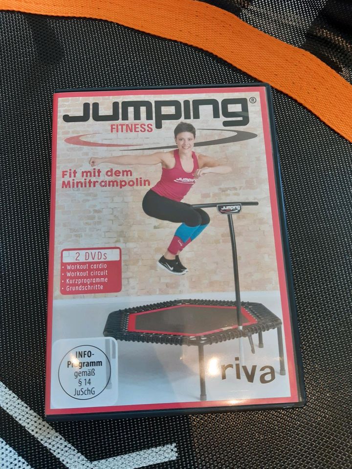 HomCom Mini Trampolin max. 100kg Ø100cm 5 Jumping Fitness DVDs in Berlin