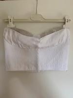 Top Bandeau von Zara weiß mit Strasssteinchen Gr. S Bayern - Traunstein Vorschau