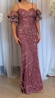 Abendkleid mit Puffärmeln Altrosa Nordrhein-Westfalen - Wesel Vorschau